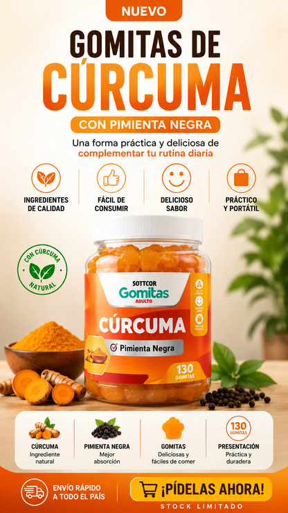 🍊 GOMITAS DE CÚRCUMA SOTTCOR