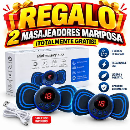 MASAJEADOR TEENS ⚡ + 2 MASAJEADOR MARIPOSA