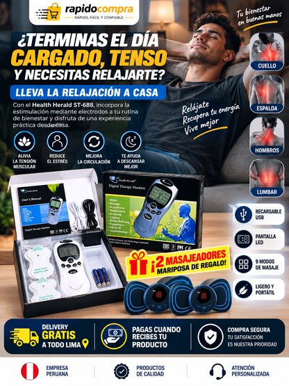 MASAJEADOR TEENS ⚡ + 2 MASAJEADOR MARIPOSA